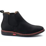 Bota Botina Chelsea de Conforto Anatômico Ortopédico Com Palmilha Gel Preto