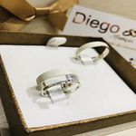 Alianças de Prata Namoro e Compromisso 