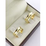Alianças de Ouro18k Noivado e Casamento Banhado a Ouro 18k 