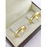 Alianças de Ouro18k Noivado e Casamento Banhado a Ouro 18k 