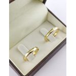 Alianças de Ouro18k Noivado e Casamento Banhado a Ouro 18k 