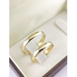 Alianças de Ouro18k Noivado e Casamento Banhado a Ouro 18k 