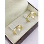 Alianças de Ouro18k Noivado e Casamento Banhado a Ouro 18k 