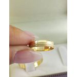 Alianças de Ouro18k Noivado e Casamento Banhado a Ouro 18k 