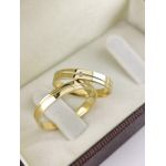 Alianças de Ouro18k Noivado e Casamento Banhado a Ouro 18k 