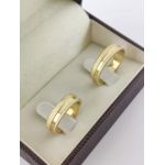 Alianças de Ouro18k Noivado e Casamento Banhado a Ouro 18k 
