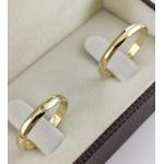 Alianças de Ouro18k Noivado e Casamento Banhado a Ouro 18k 