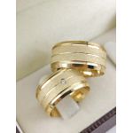 Alianças de Ouro18k Noivado e Casamento Banhado a Ouro 18k 