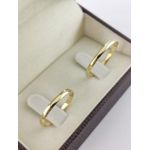 Alianças de Ouro18k Noivado e Casamento Banhado a Ouro 18k 