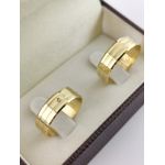 Alianças de Ouro18k Noivado e Casamento Banhado a Ouro 18k 