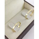 Alianças de Ouro18k Noivado e Casamento Banhado a Ouro 18k 