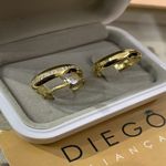 Alianças de Ouro18k Noivado e Casamento