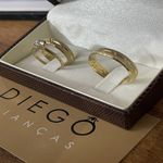 Alianças de Ouro18k Noivado e Casamento