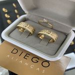 Alianças de Ouro18k Noivado e Casamento