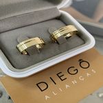 Alianças de Ouro18k Noivado e Casamento