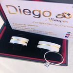 Alianças de Prata Namoro e Compromisso