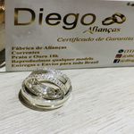 Alianças de Prata Namoro e Compromisso
