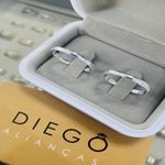 Alianças de Prata Namoro e Compromisso
