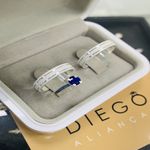 Alianças de Prata Namoro e Compromisso