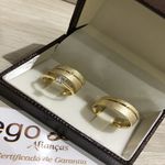 Alianças de Ouro18k Noivado e Casamento