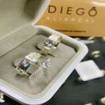 Alianças de Prata Namoro e Compromissso