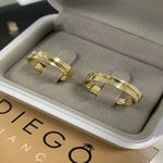 Alianças de Ouro18k Noivado e Casamento