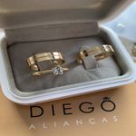 Alianças de Ouro18k Noivado e Casamento