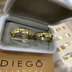 Alianças de Ouro18k Noivado e Casamento 