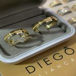 Alianças de Ouro18k Noivado e Casamento 