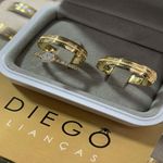 Alianças de Ouro18k Noivado e Casamento 