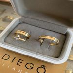 Alianças de Ouro18k Noivado e Casamento 