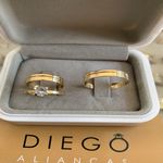 Alianças de Ouro18k Noivado e Casamento 