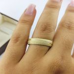 Alianças de Ouro18k Noivado e Casamento Banhado a Ouro 18k