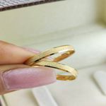 Alianças de Ouro18k Noivado e Casamento Banhado a Ouro 18k 