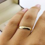 Alianças de Ouro18k Noivado e Casamento Banhado a Ouro 18k 