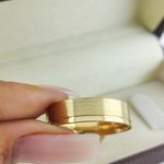 Alianças de Ouro18k Noivado e Casamento Banhado a Ouro 18k 