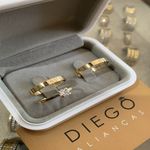 Alianças de Ouro18k Noivado e Casamento 