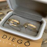 Alianças de Ouro18k Noivado e Casamento 
