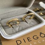 Alianças de Ouro18k Noivado e Casamento 