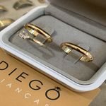 Alianças de Ouro18k Noivado e Casamento 