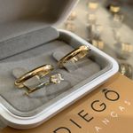 Alianças de Ouro18k Noivado e Casamento 