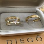 Alianças de Ouro18k Noivado e Casamento 