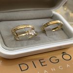 Alianças de Ouro18k Noivado e Casamento 