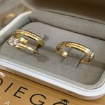 Alianças de Ouro18k Noivado e Casamento 