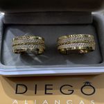 Alianças de Ouro18k Noivado e Casamento 