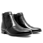 BOTA BOTINA MASCULINA EM COURO LEGÍTIMO PRETO 252