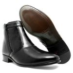 BOTA BOTINA MASCULINA EM COURO LEGÍTIMO PRETO 252