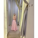 Vestido Longo Listrado