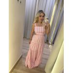 Vestido Longo Listrado
