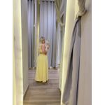 Vestido longo Corda Aplicacao